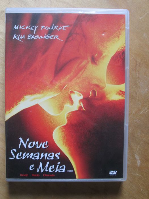 DVD Nove Semanas e Meia, de Adrian Lyne, Mickey Rourke, Kim Basinger,