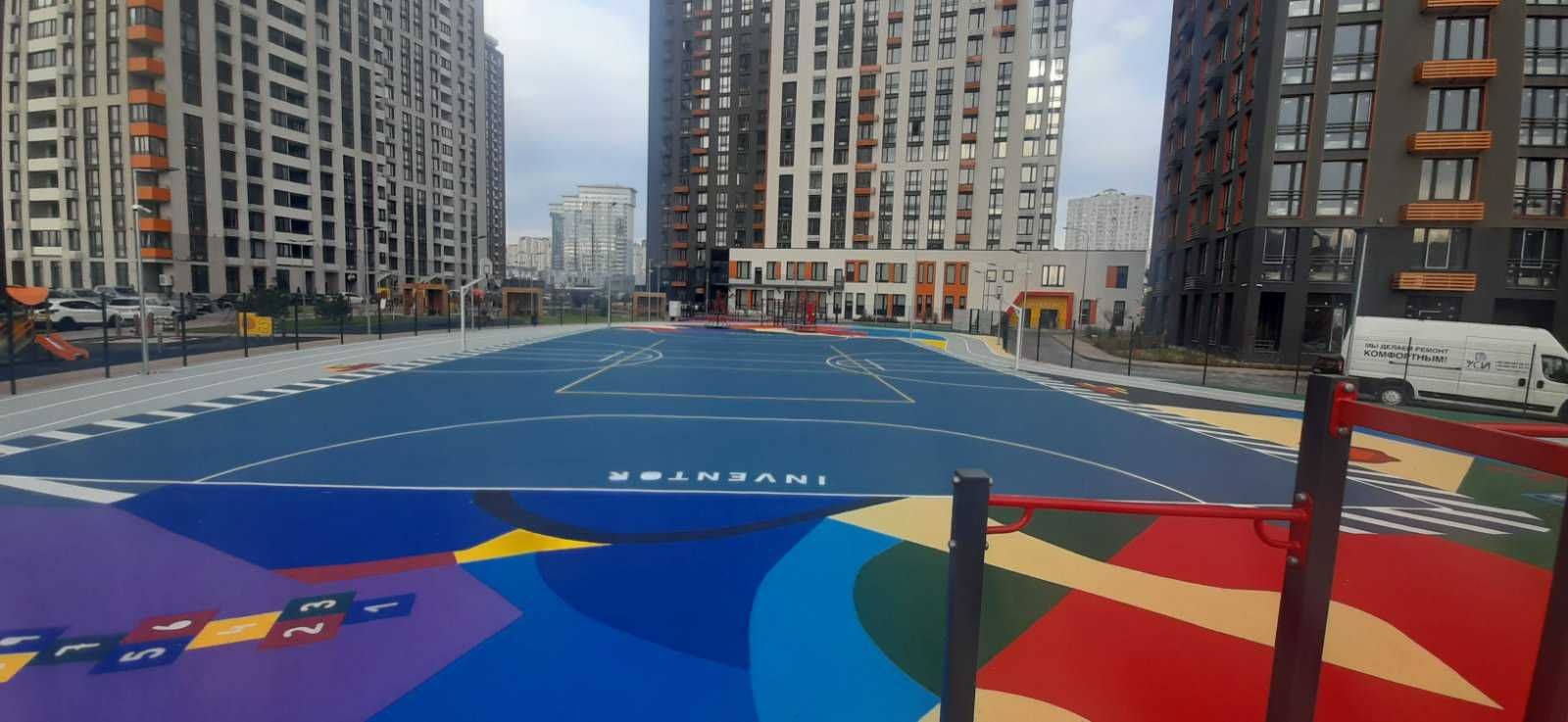 Резинові покриття  для спортивних та дитячих майданчиків