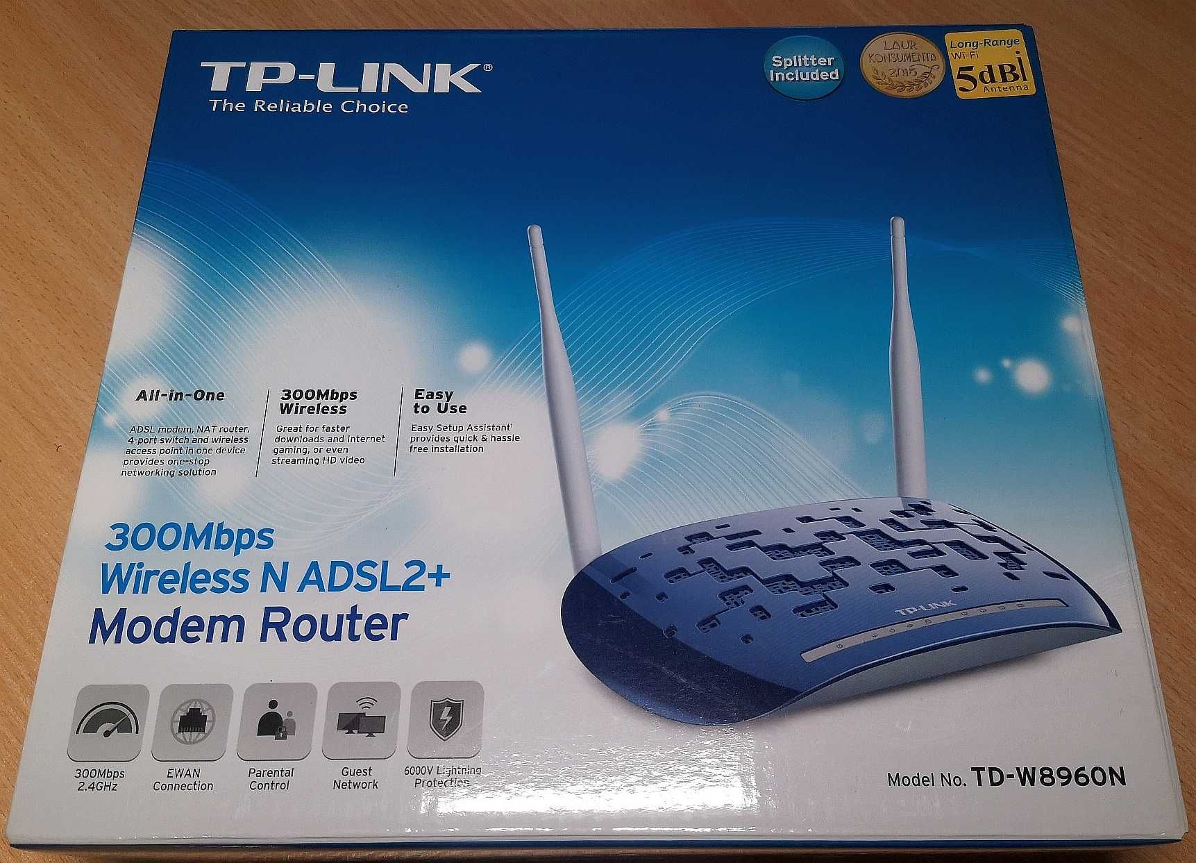 Router TP Link TD-W8960N.