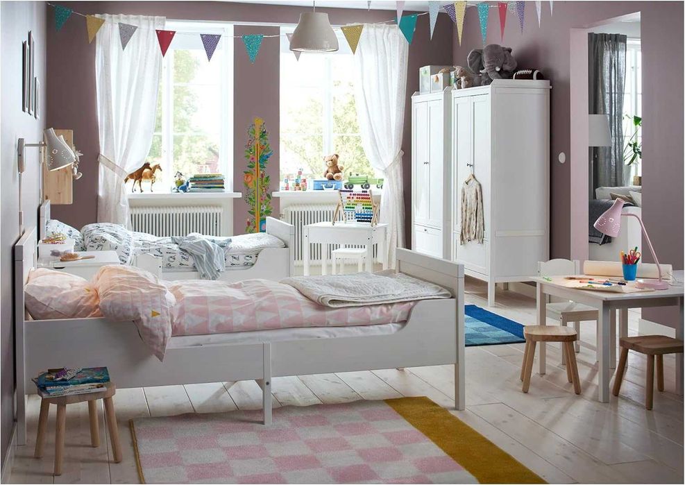 Łóżko IKEA SUNDVIK rośnie z dzieckiem + materac, do 200x80