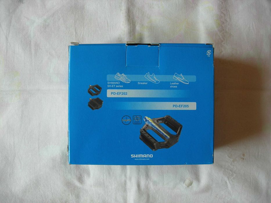 Pedały platformowe Shimano PD EF-202 czarne alu
