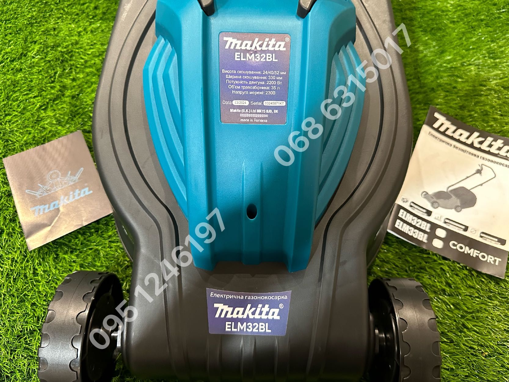 электрическая Газонокосилка Makita ELM32BL бесщеточная косилка Румыния