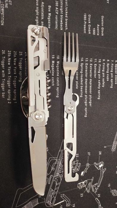 NIezbędnik multitool składany ze stali nierdzewnej