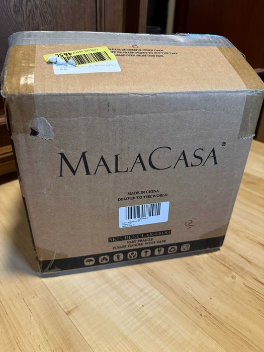 Zestaw 4 porcelanowych misek MALACASA klasyka funkcjonalność 500ml
