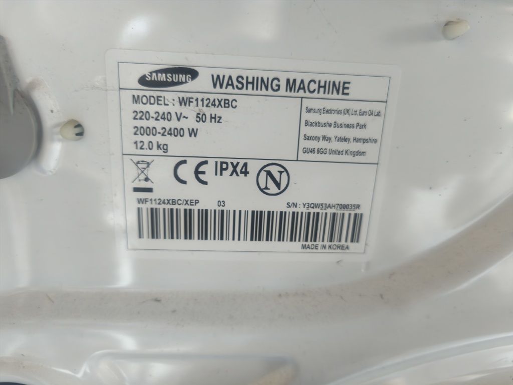 Peças Máquina Samsung WF1124XBC