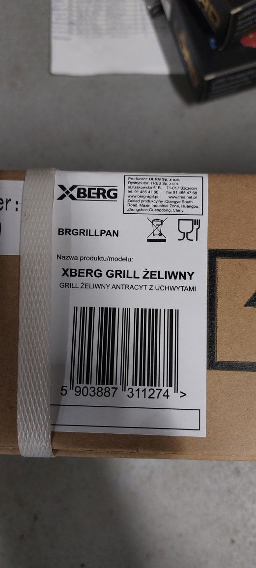 BERG GRILL żeliwny