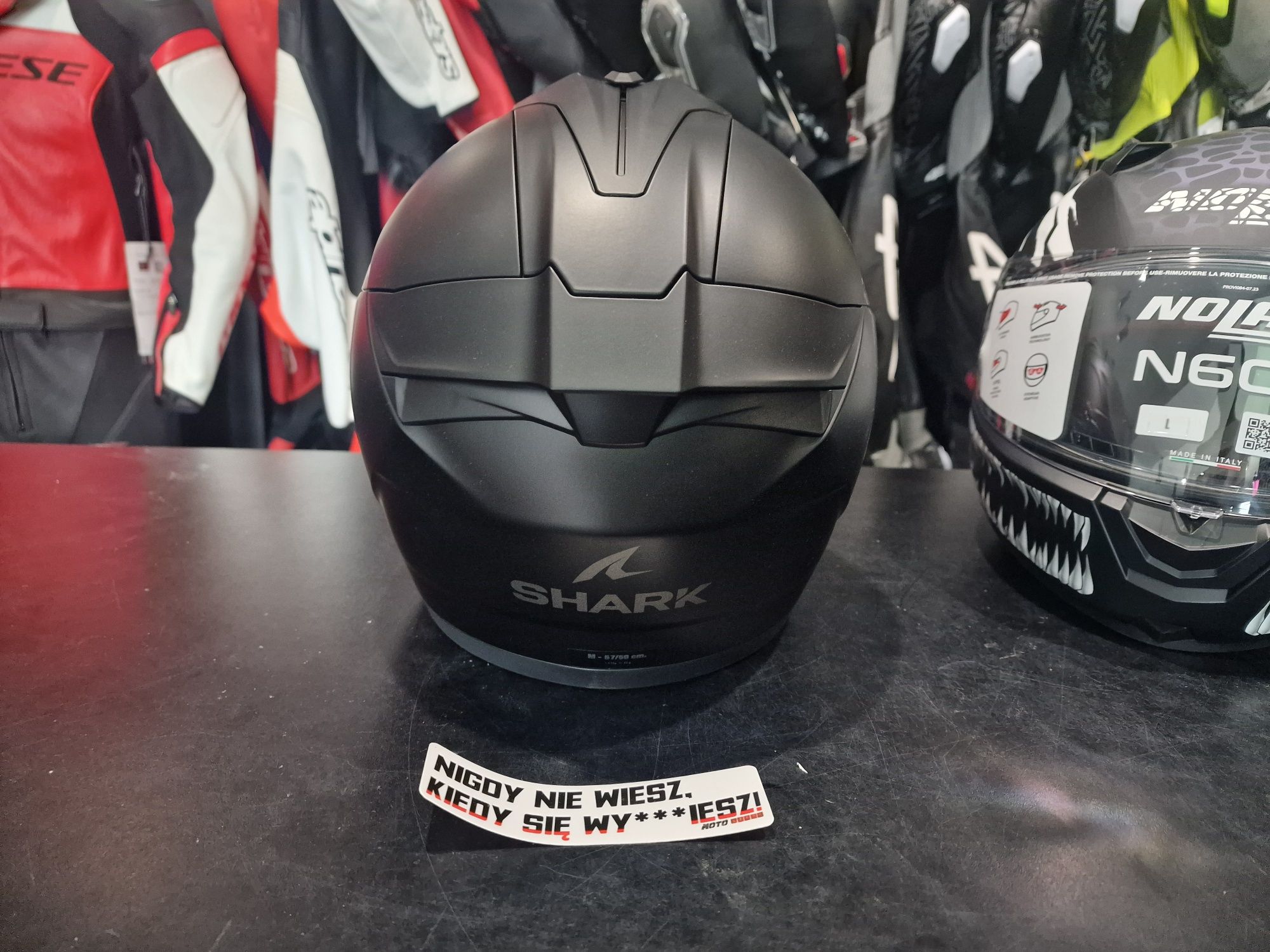 MotoSzafa KASK SHARK RIDILL 2 BLANK matt black !gratisy/raty!