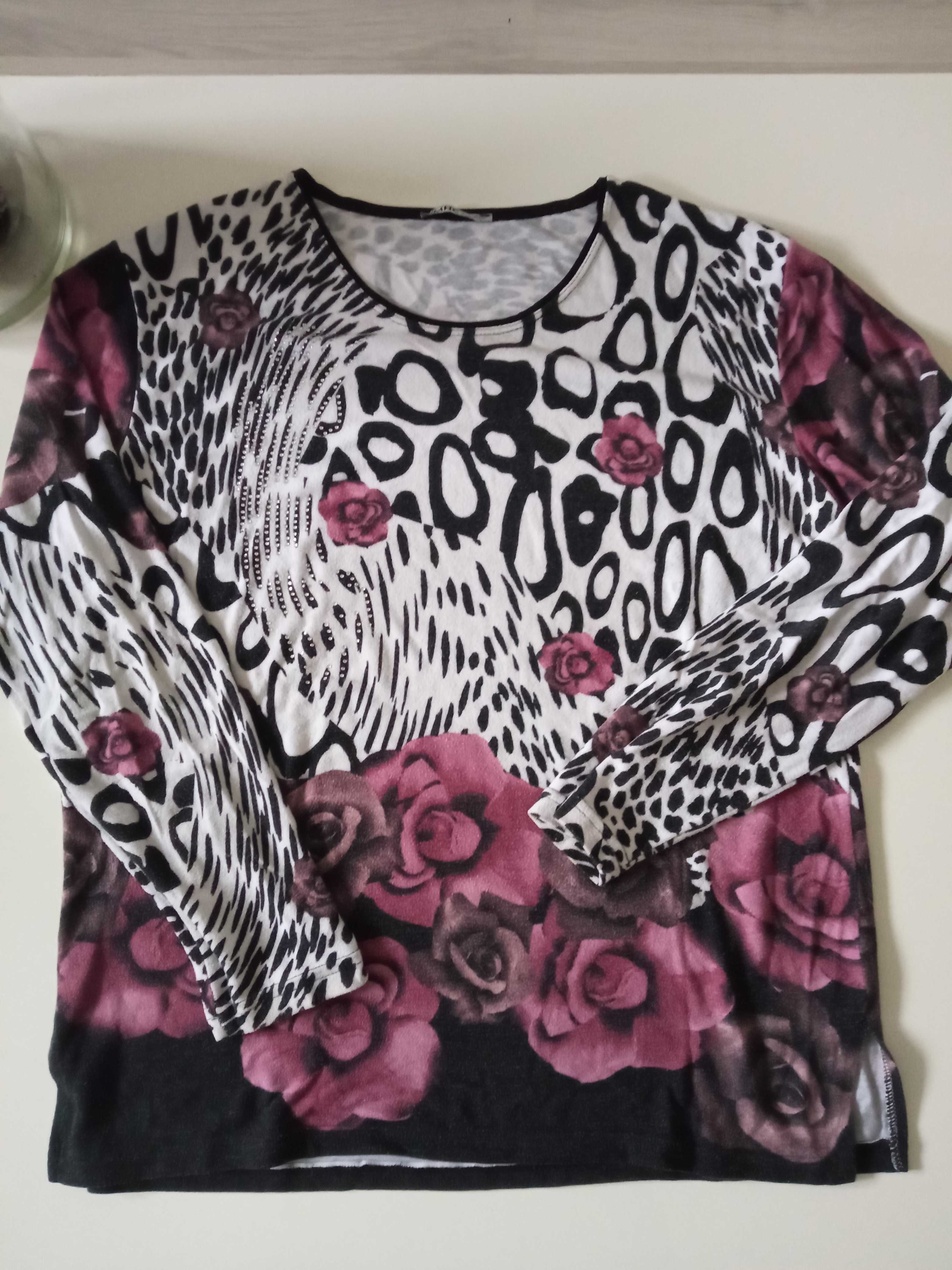 MHC Collection damski lekki sweterek bluzka wzorzysta r L