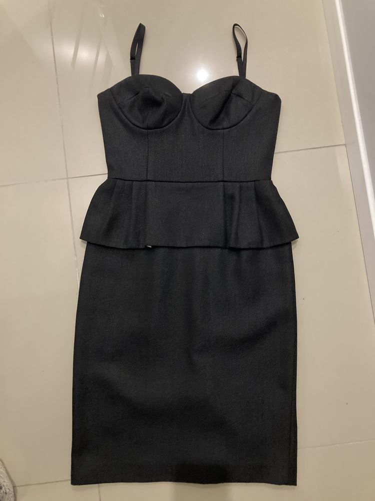 mała czarna SIMPLE s xs 34 36 sukienka sexy slub wesele sylwester
