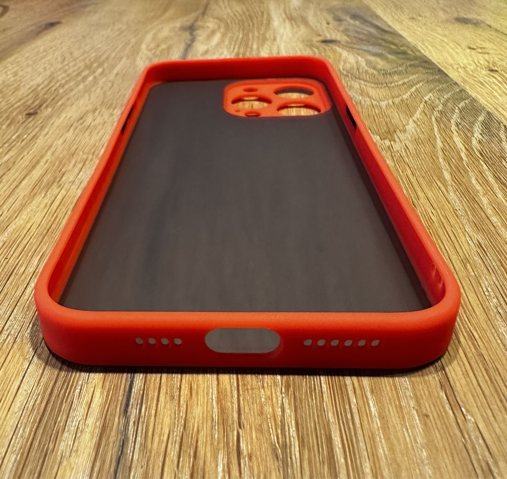 Etui matowe silikonowe iPhone 15 PRO MAX czerwone