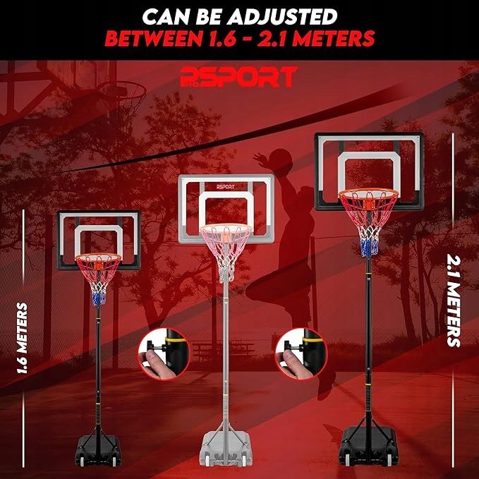 Zestaw Do Koszykówki Prosport Regulowana Wysokość 1,6-2,1 M