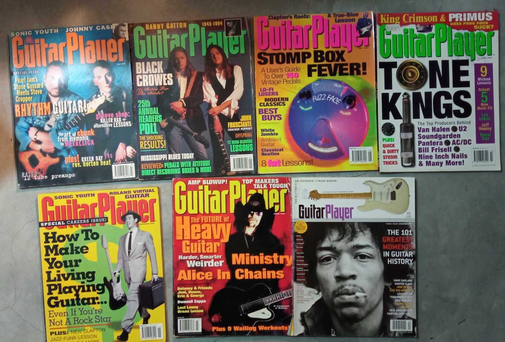 revistas musica guitarra: Guitar World, Guitar Player, Guitar School