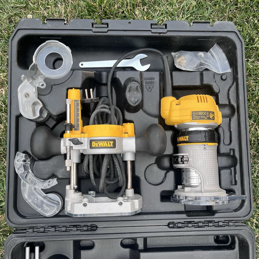 Фрезер Dewalt + адаптер для шини + фрези