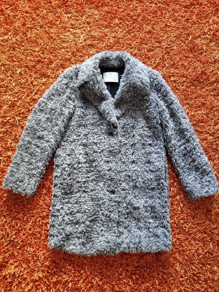OFERTA PORTES - Casaco de Pêlo Cinzento da Zara (Tamanho S)