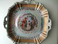 Deslumbrante pratao /taça em porcelana alemã