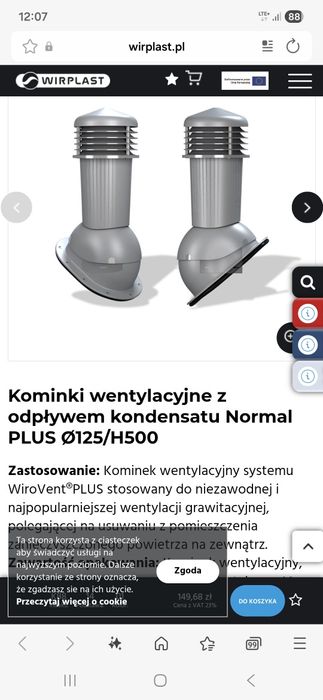 Kominek wentylacyjny