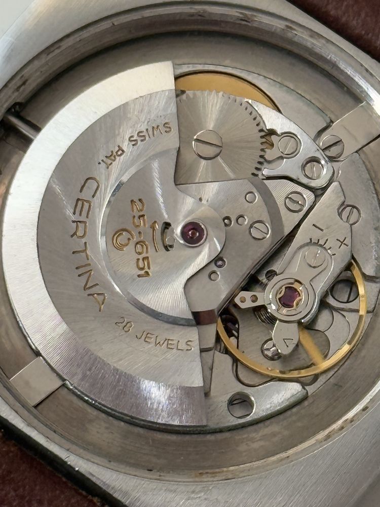 Zegarek męski Certina Automatic Blue Ribbon 28 jewels,wielki 40/44mm
