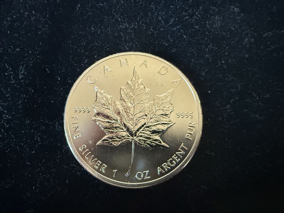 Onça (1oz) de prata 999.9 do Canadá de 2012