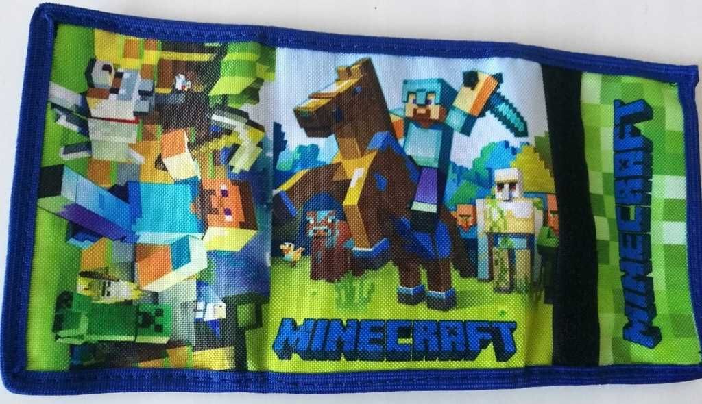 Minecraft saszetka nerka plus portfel Nowe komplety dla dzieci