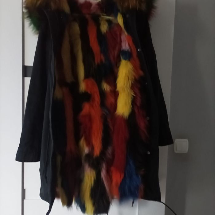 Parka z przepięknym futrem naturalnym