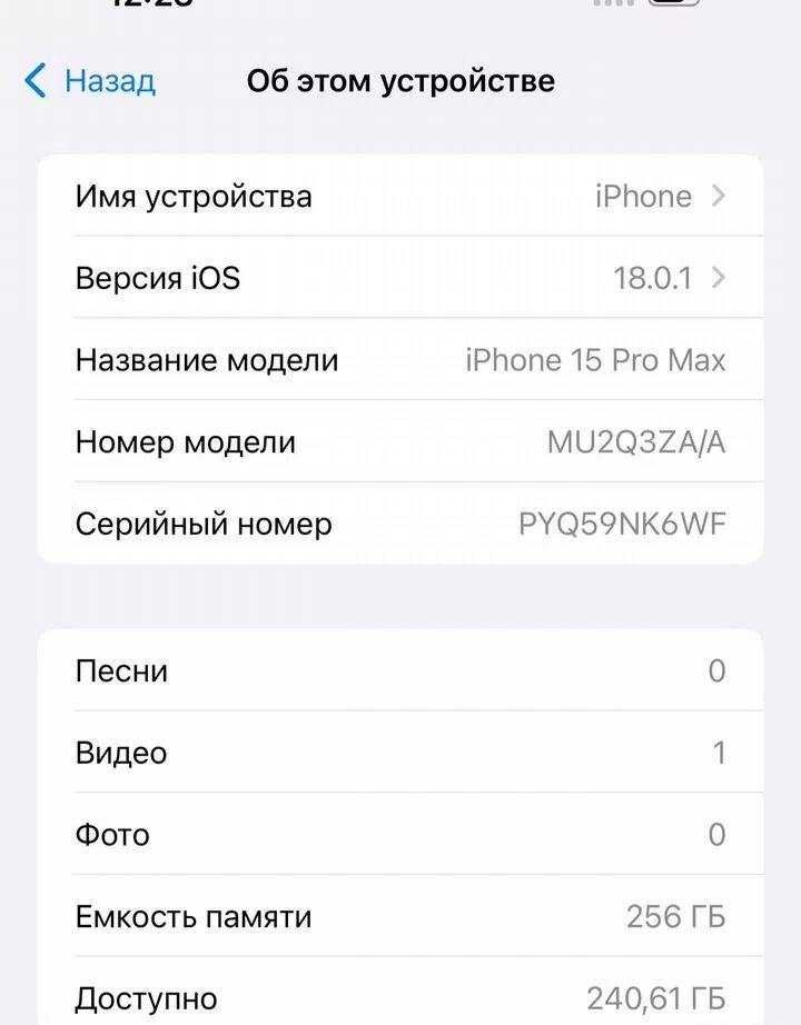 iPhone 15 Pro Max 256 GB