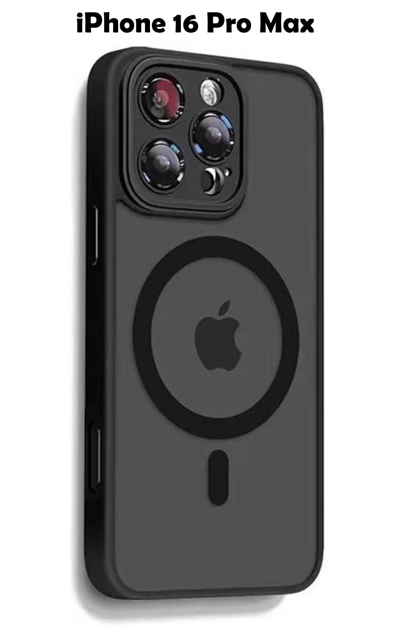 Etui iPhone 16 Pro Max MagSafe z osłoną aparatu półprzezroczyste