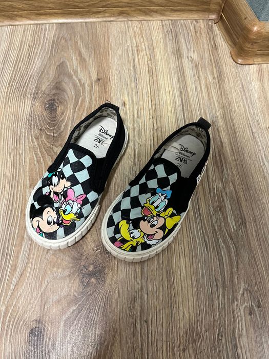 Слипоны Zara мокасины кеды 26 16см