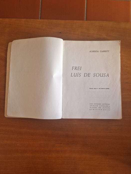Drama "Frei Luís de Sousa", Almeida Garrett, 1.ª Edição, 1973