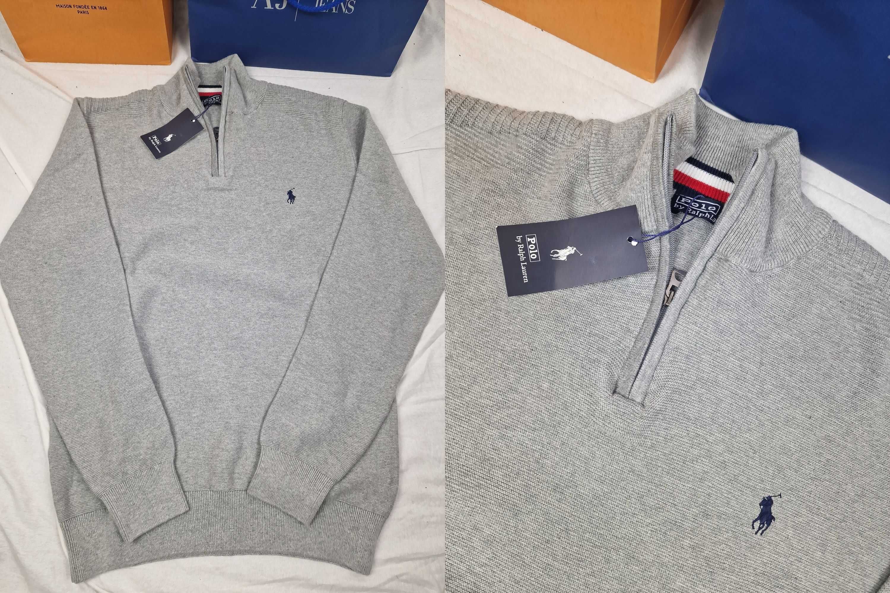 Sweterki męskie rozpinany Ralph Lauren nowość armani lacoste bawełna