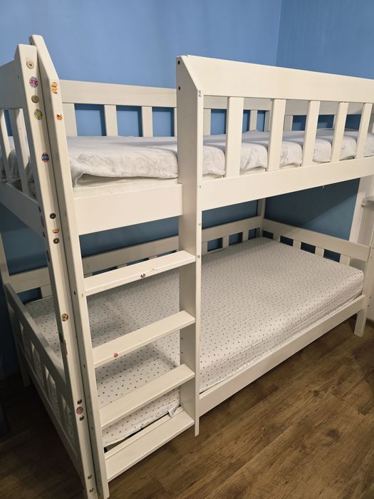 Łóżko piętrowe 90x200 + 2 materace