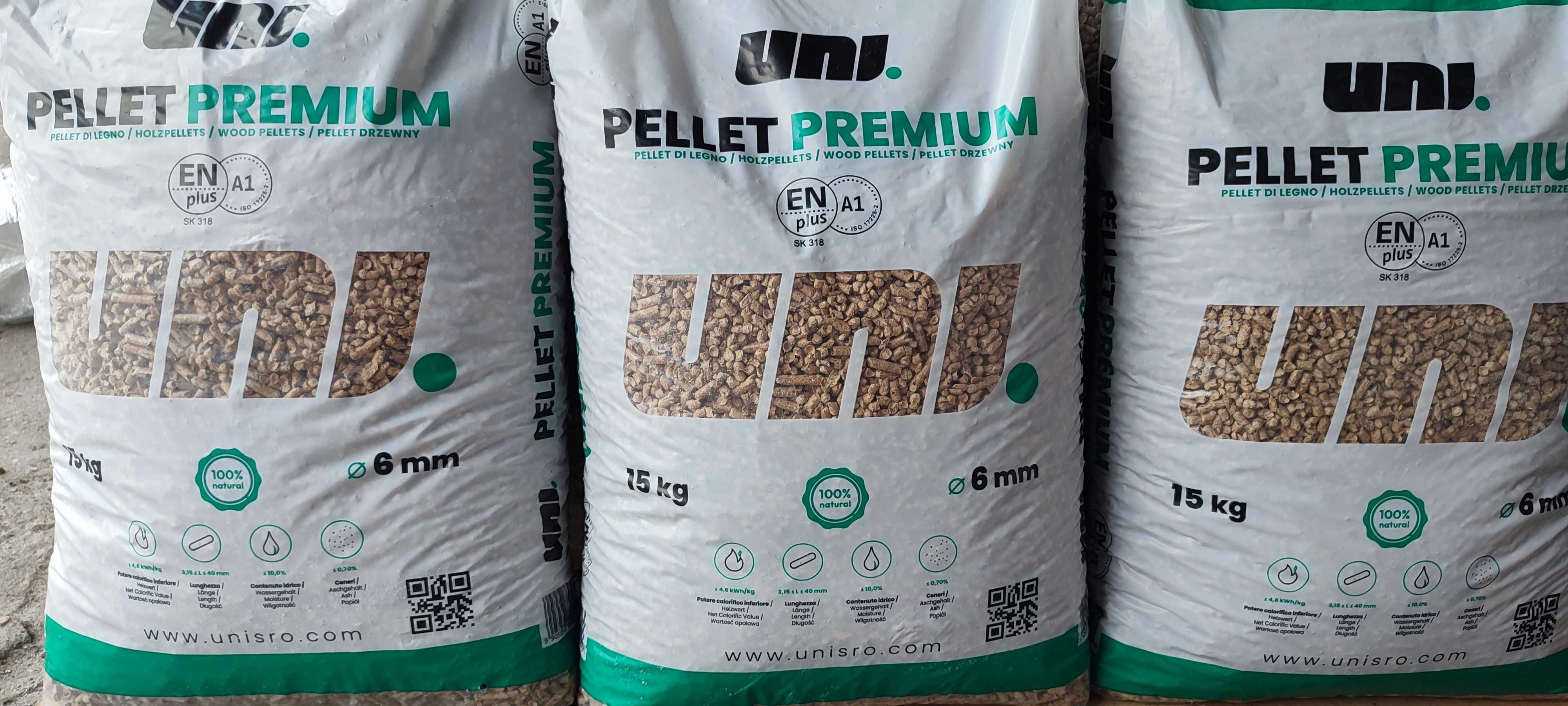 Pelet drzewny "Premium" EN PLUS A1 Super Jakość