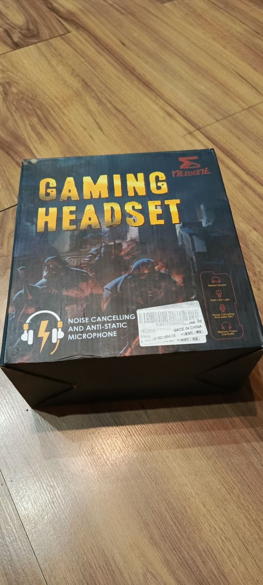 Słuchawki gamingowe Headset z podświetleniem LED.