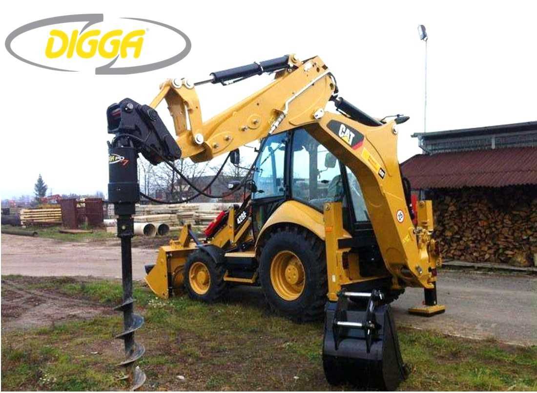 Гидробур Ямобур Бур Сваи Гидровращатель DIGGA PD5-PD10 CAT JCB 3CX