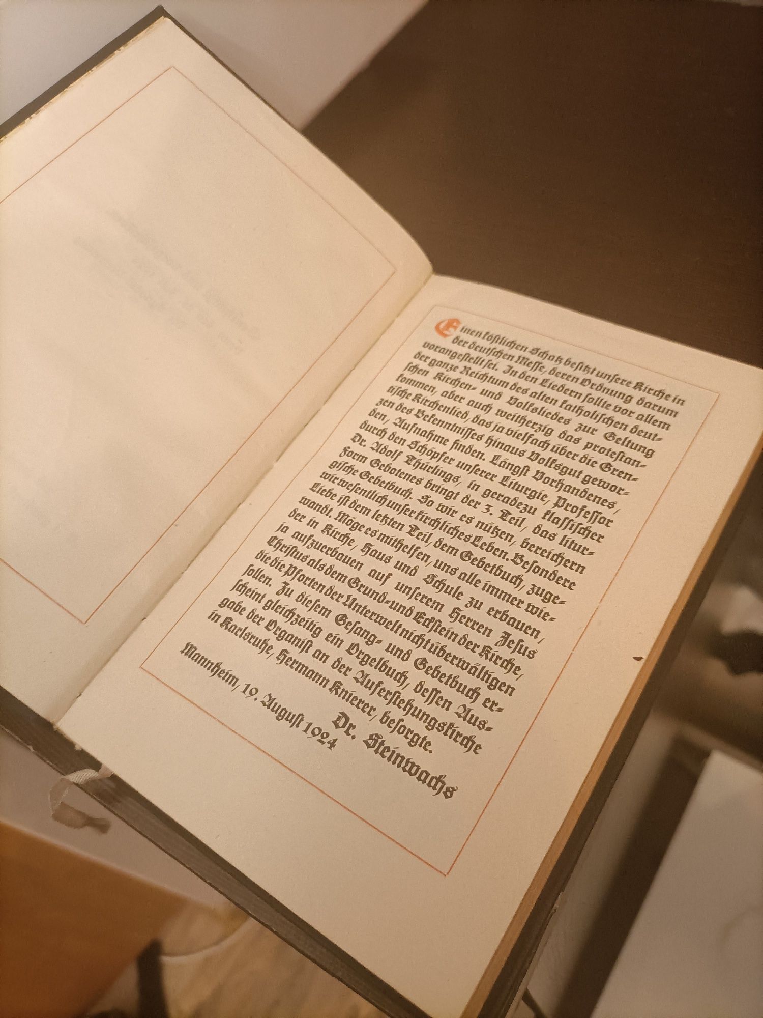 Katolicki hymn i modlitewnik 1924 rok
