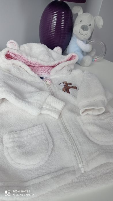 Biała bluza dla dziewczynki rozm.62-68