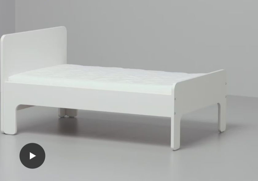 Cama extensível branca ikea