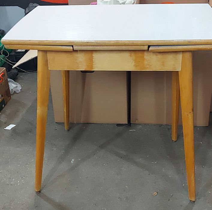 Stół patyczak PRL. Rozkładany. Unikat.