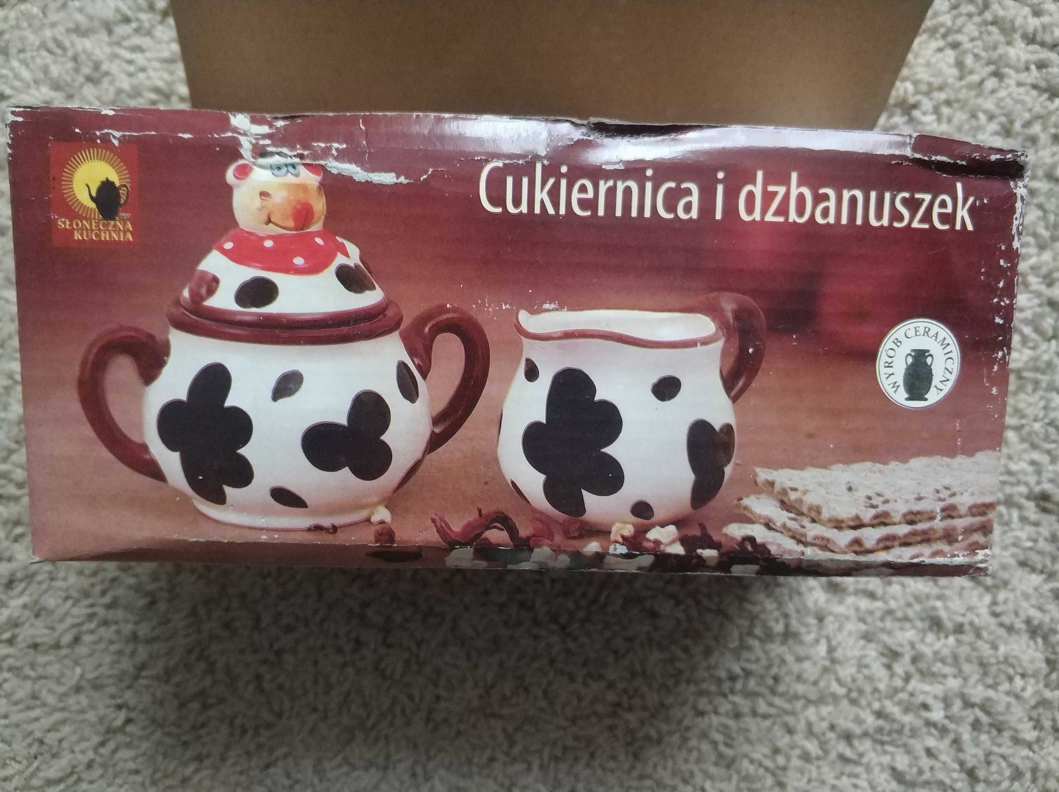 Cukiernica i dzbanuszek na mleko