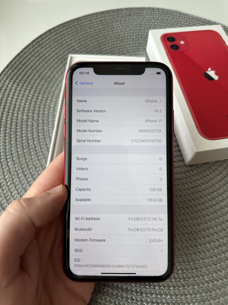 Iphone 11 128gb, Red, neverlock( айфон 11 на 128гб)