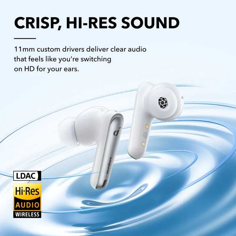 Наушники Anker SoundCore Liberty 4 NC Hi-Res Audio ANC LDAC 50ч White