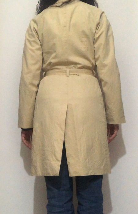 Gabardine Massimo Dutti, tamanho S, cor bege