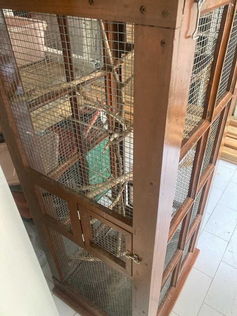 Gaiola pássaros feita á mão