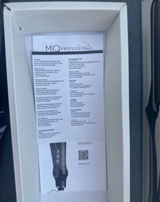 MQ Professional Prancha de Titânio PRETA