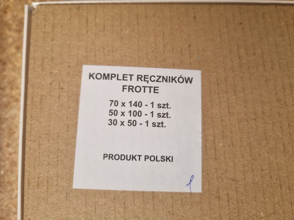 Komplet 3 recznikow 100% bawelna