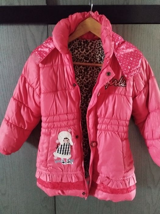 Używana zimowa kurteczka dla dziewczynki