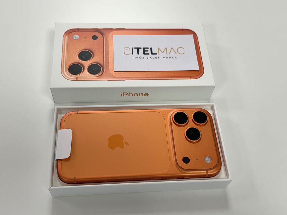 Apple iPhone 17 Pro 256 GB 5G • Cosmic Orange • Gwarancja • Raty 0%