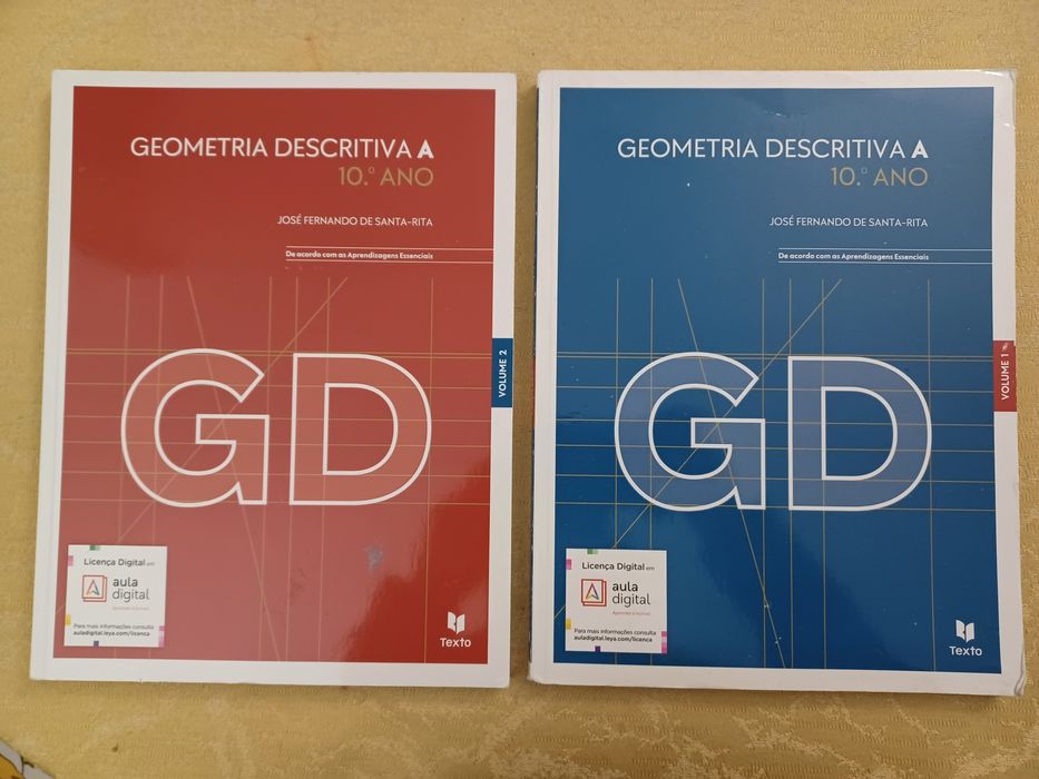 Manuais - GD 10 - Geometria Descritiva A - 10º ano ( como novos)