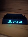 Stojak podstawka na gry Ps4 napis fluorescencyjny