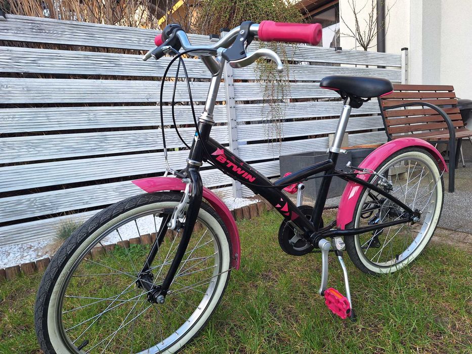 Rower dziewczęcy btwin, koła 20 cali