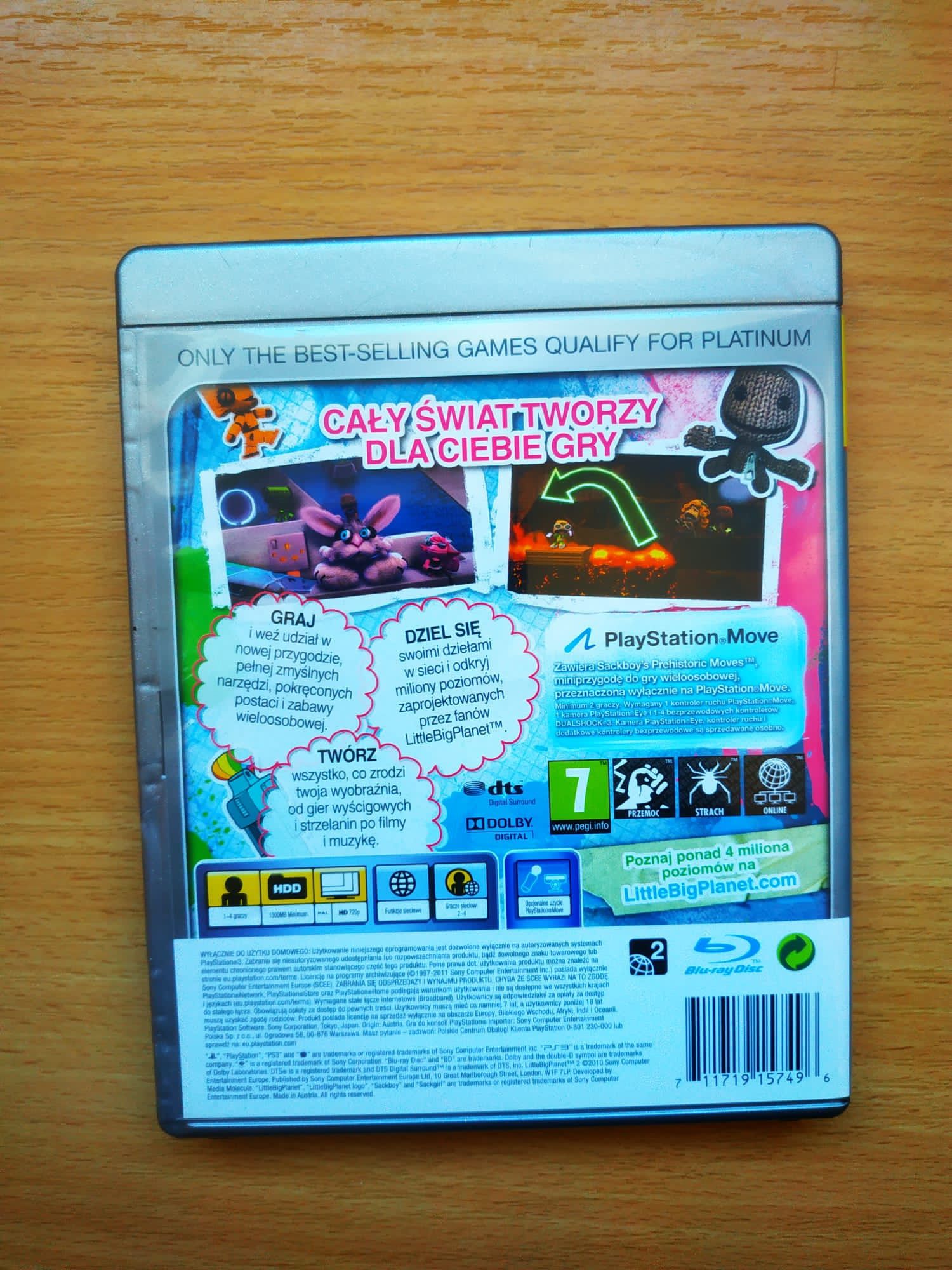 Little Big Planet 2 ps3 , pl, stan bdb, możliwa wysyłka olx..